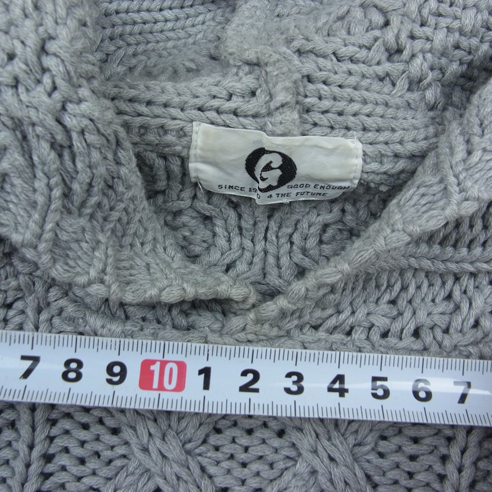 90s GOODENOUGH フィッシャーマンニット パーカー GOODENOUGH グッドイナフ 90s 後期 フィッシャーマン ニット パーカー