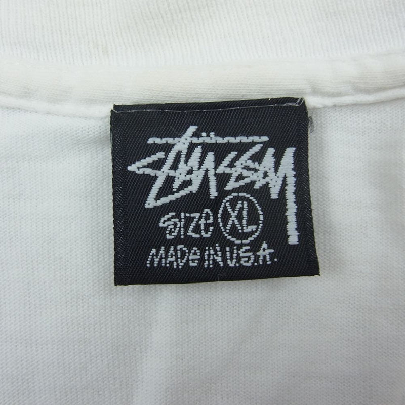 STUSSY ステューシー ヴィンテージ 80s タグ バックプリント ヴィーナス Tシャツ ホワイト系 XL【中古】