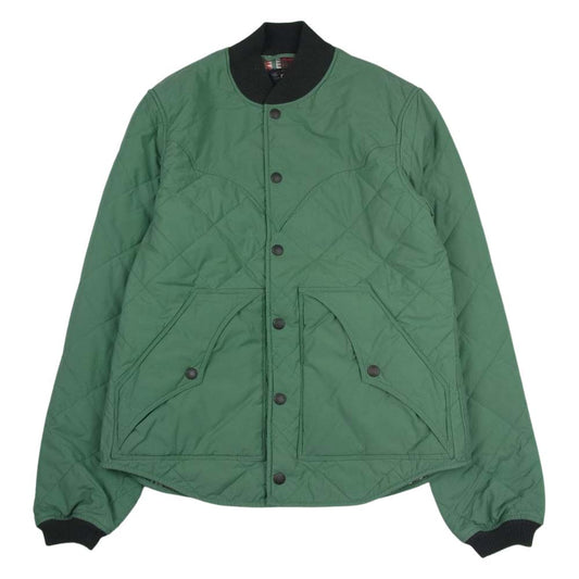 RRL ダブルアールエル 22AW MNRROTW16020097 Cowboy Trading Post HELSTON Quilted Nylon Jacket カウボーイ トレーディング ポスト ヘルストン ナイロン キルティング ジャケット グリーン系 XS【美品】【中古】