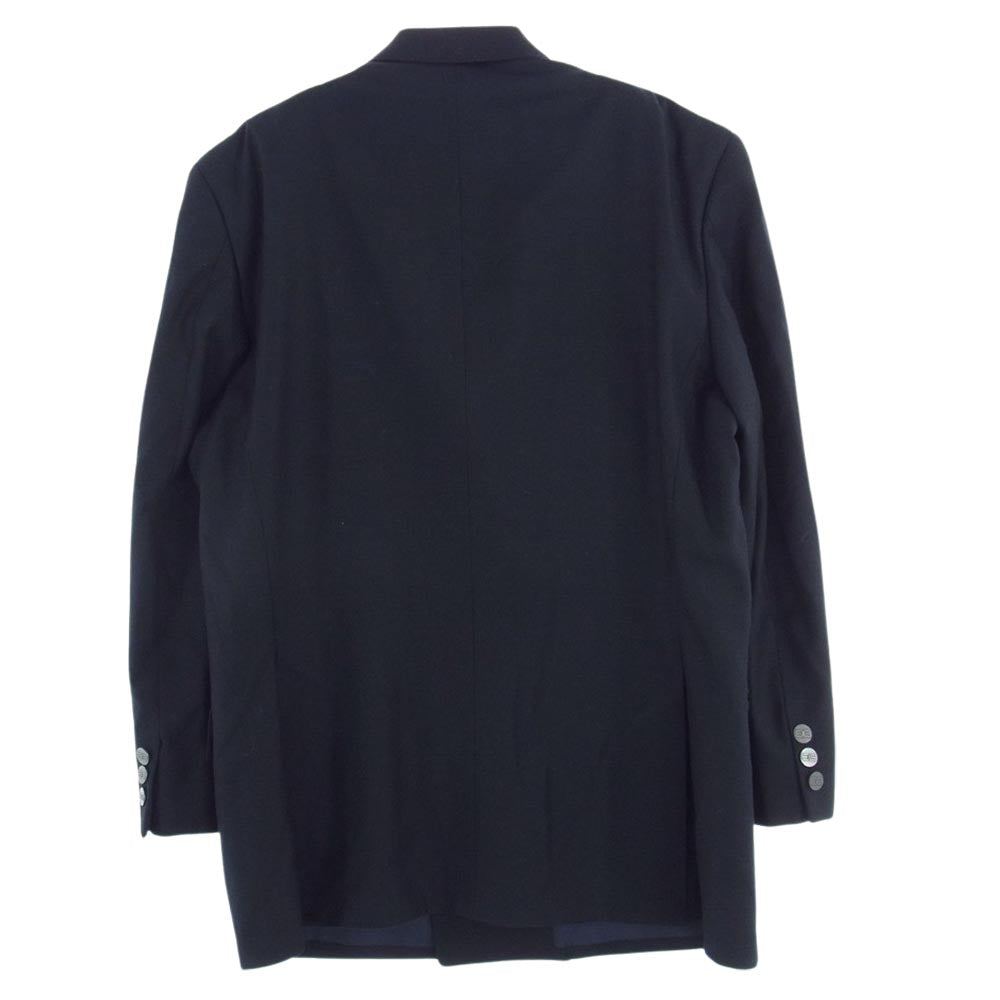 BALENCIAGA バレンシアガ C-TK300 BBボタン ネーム入り ダブル ジャケット ネイビー系 92 A4【中古】