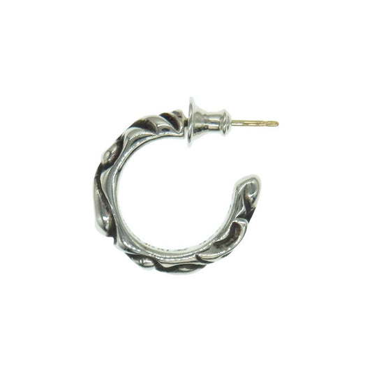 CHROME HEARTS クロムハーツ（原本無） HOOP SCROOL 1 スクロール フープ ピアス シルバー系【中古】
