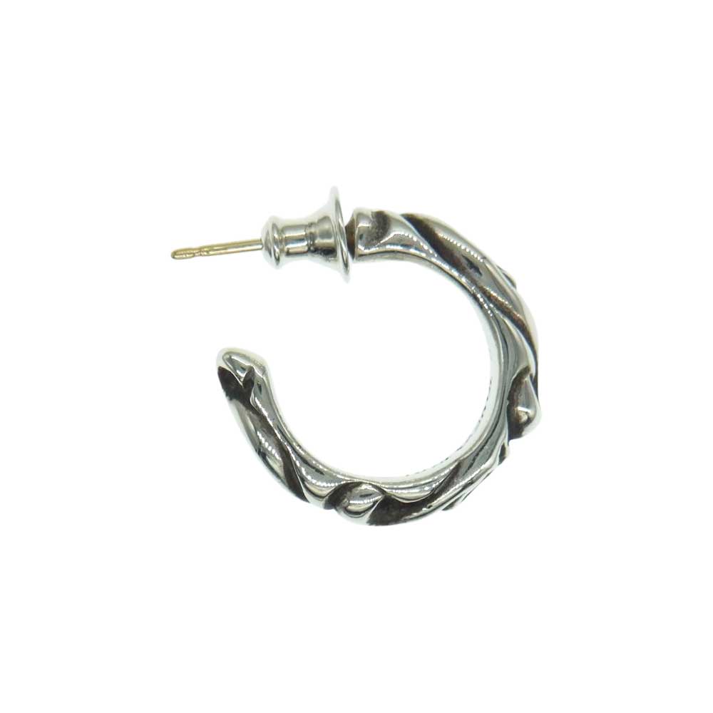 CHROME HEARTS クロムハーツ（原本無） HOOP SCROOL 1 スクロール フープ ピアス シルバー系【中古】