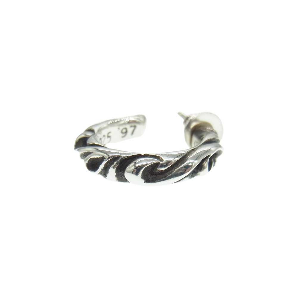CHROME HEARTS クロムハーツ（原本無） HOOP SCROOL 1 スクロール フープ ピアス シルバー系【中古】