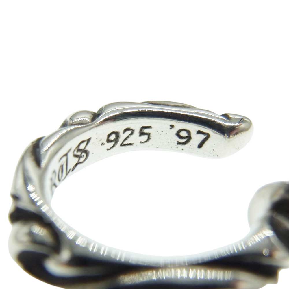 CHROME HEARTS クロムハーツ（原本無） HOOP SCROOL 1 スクロール フープ ピアス シルバー系【中古】