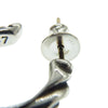 CHROME HEARTS クロムハーツ（原本無） HOOP SCROOL 1 スクロール フープ ピアス シルバー系【中古】