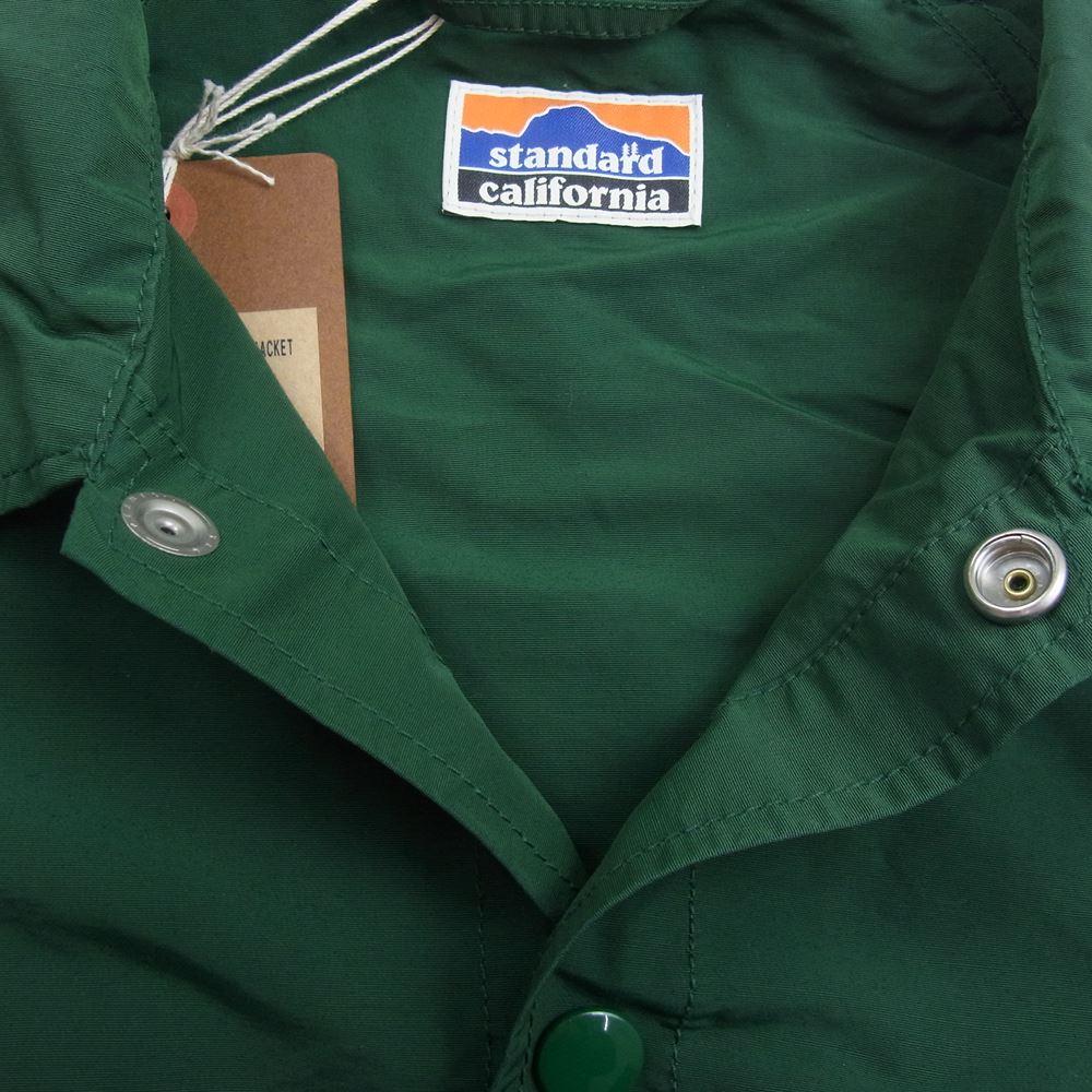 75センチ身幅STANDARD CALIFORNIA スタンダード カリフォルニア SD Outdoor Logo Patch Coach Jacket ワッペン付き コーチジャケット ネイビー