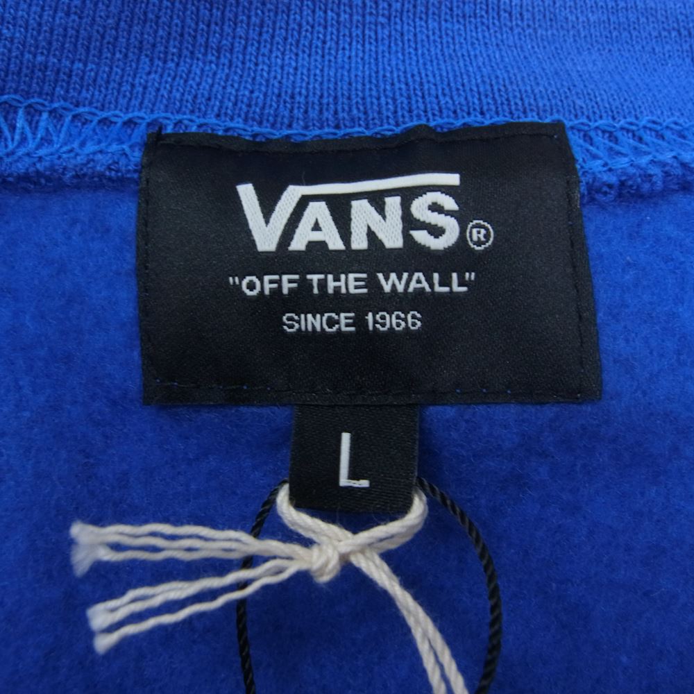 STANDARD CALIFORNIA スタンダードカリフォルニア 23SS × Vans 20周年記念 コラボ Factory Team シールドロゴ クルーネック スウェット ブルー系 L【新古品】【未使用】【中古】