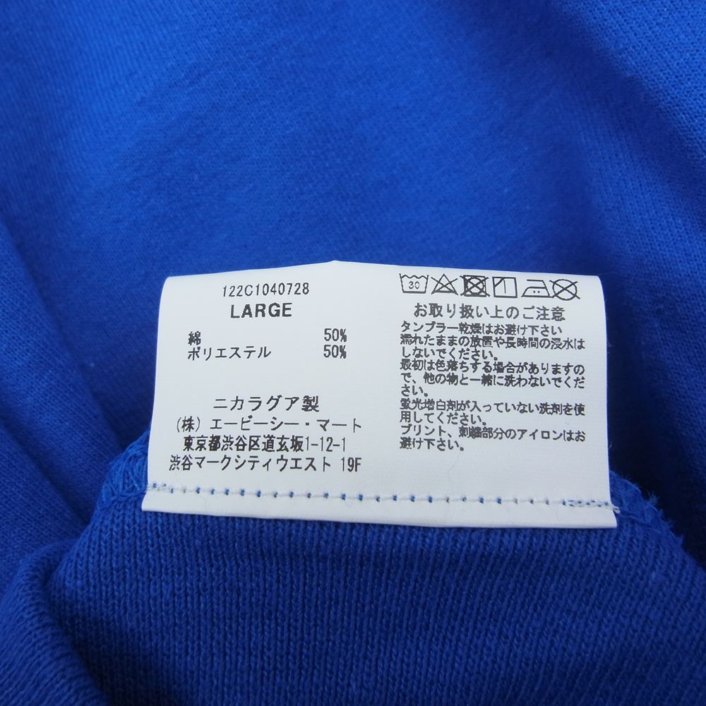 STANDARD CALIFORNIA スタンダードカリフォルニア 23SS × Vans 20周年記念 コラボ Factory Team シールドロゴ クルーネック スウェット ブルー系 L【新古品】【未使用】【中古】