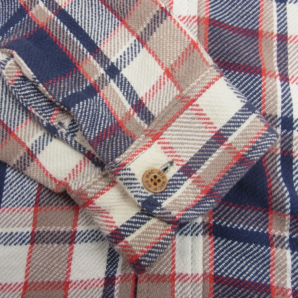 STANDARD CALIFORNIA スタンダードカリフォルニア 23SS × BIGMAC HAND LIGHT × SD Vintage BIGMAC Hoodie Flannel Shirt Limited ビックマック ハンドライト フランネル フーディー 長袖 シャツ マルチカラー系 L【新古品】【未使用】【中古】