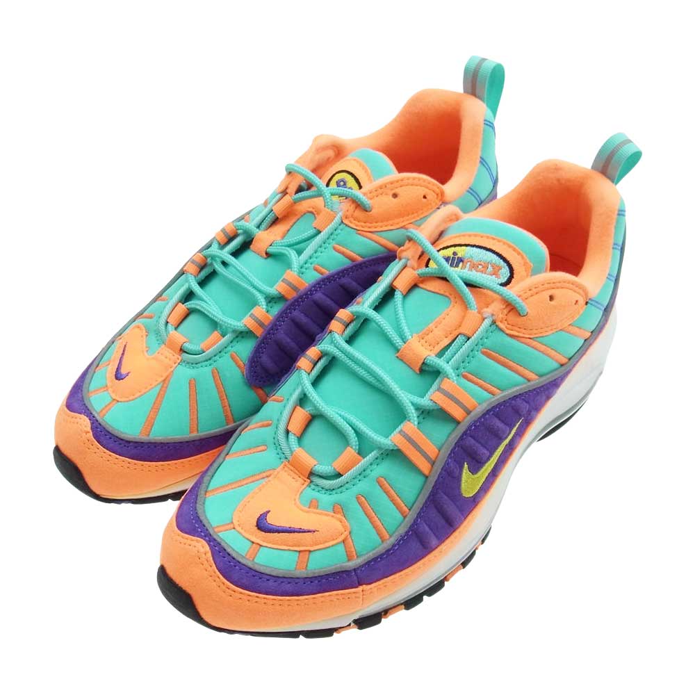 NIKE ナイキ 924462-800 AIR MAX 98 QS Cone & Tour Yellow エアマックス コーンアンドツアーイエロー スニーカー マルチカラー系 27.0ｃｍ【美品】【中古】