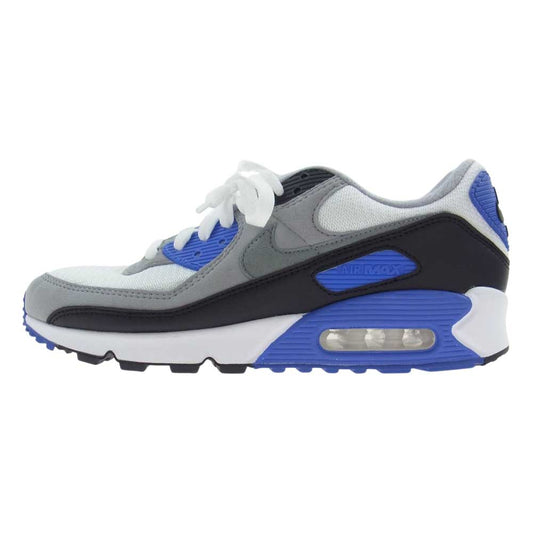 NIKE ナイキ CD0881-102 AIR MAX 90 "HYPER ROYAL/PARTICLE GREY" エアマックス ハイパーロイヤル パーティクルグレー ブルー系 ホワイト系 グレー系 27.0ｃｍ【極上美品】【中古】