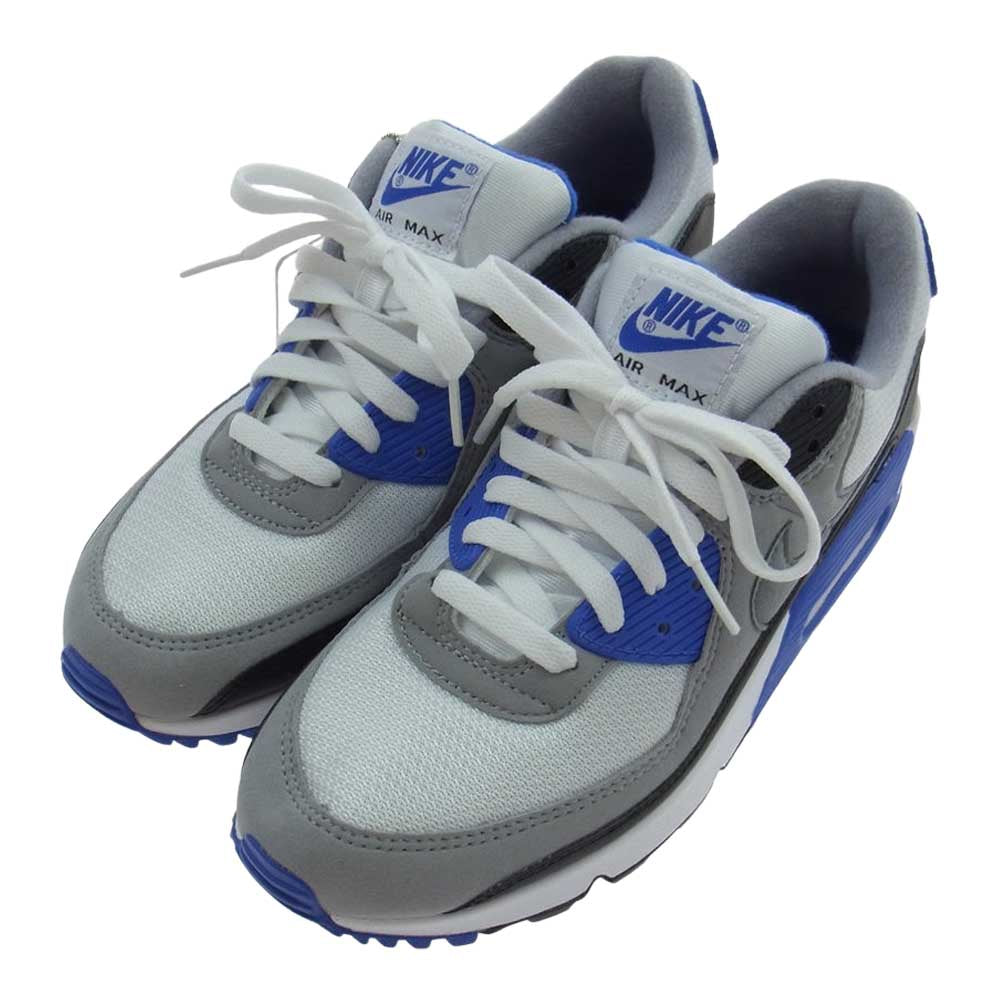 NIKE ナイキ CD0881-102 AIR MAX 90 "HYPER ROYAL/PARTICLE GREY" エアマックス ハイパーロイヤル パーティクルグレー ブルー系 ホワイト系 グレー系 27.0ｃｍ【極上美品】【中古】