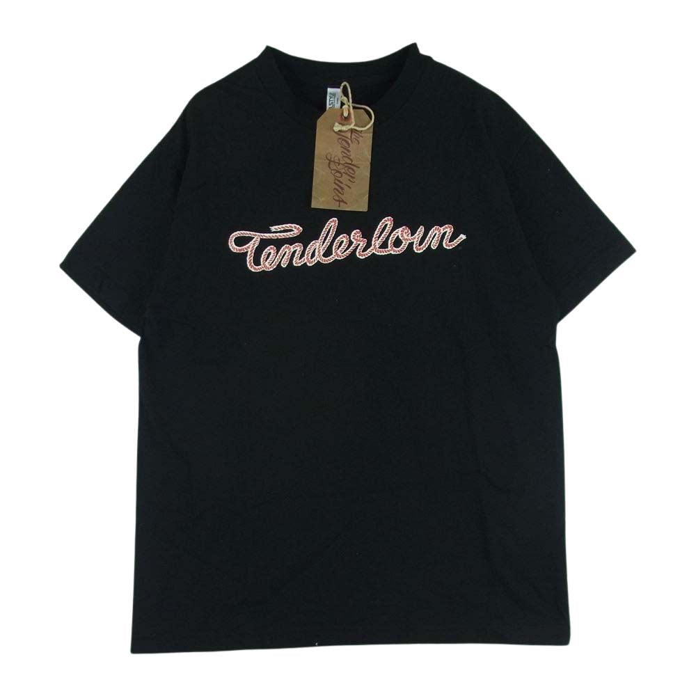 TENDERLOIN テンダーロイン TEE RH ロゴ プリント 半袖 Tシャツ コットン ニカラグア製 ブラック系 M【中古】