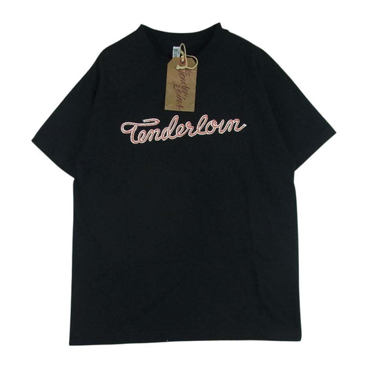 TENDERLOIN テンダーロイン TEE RH ロゴ プリント 半袖 Tシャツ コットン ニカラグア製 ブラック系 M【中古】
