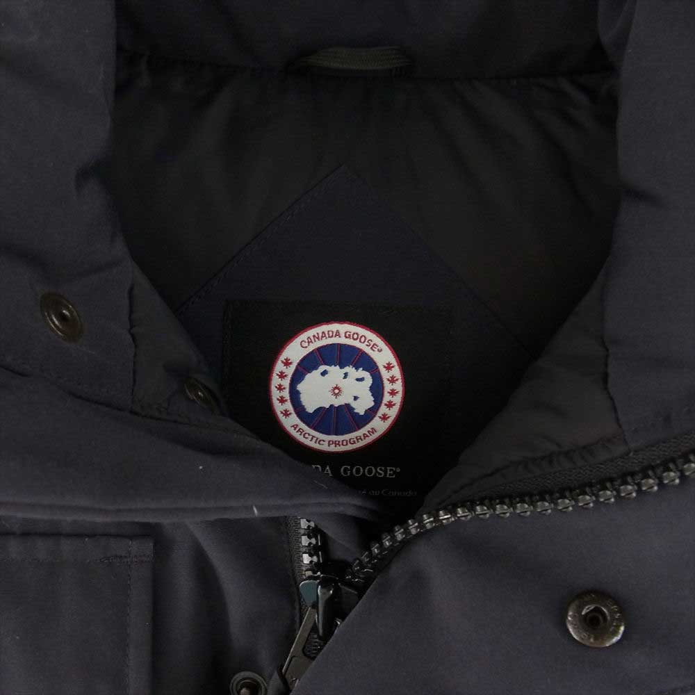 CANADA GOOSE カナダグース 3339JMD 国内正規品 グリフィンタグ HUDSON ハドソン ダウン ベスト ネイビー ネイビー系 S【中古】