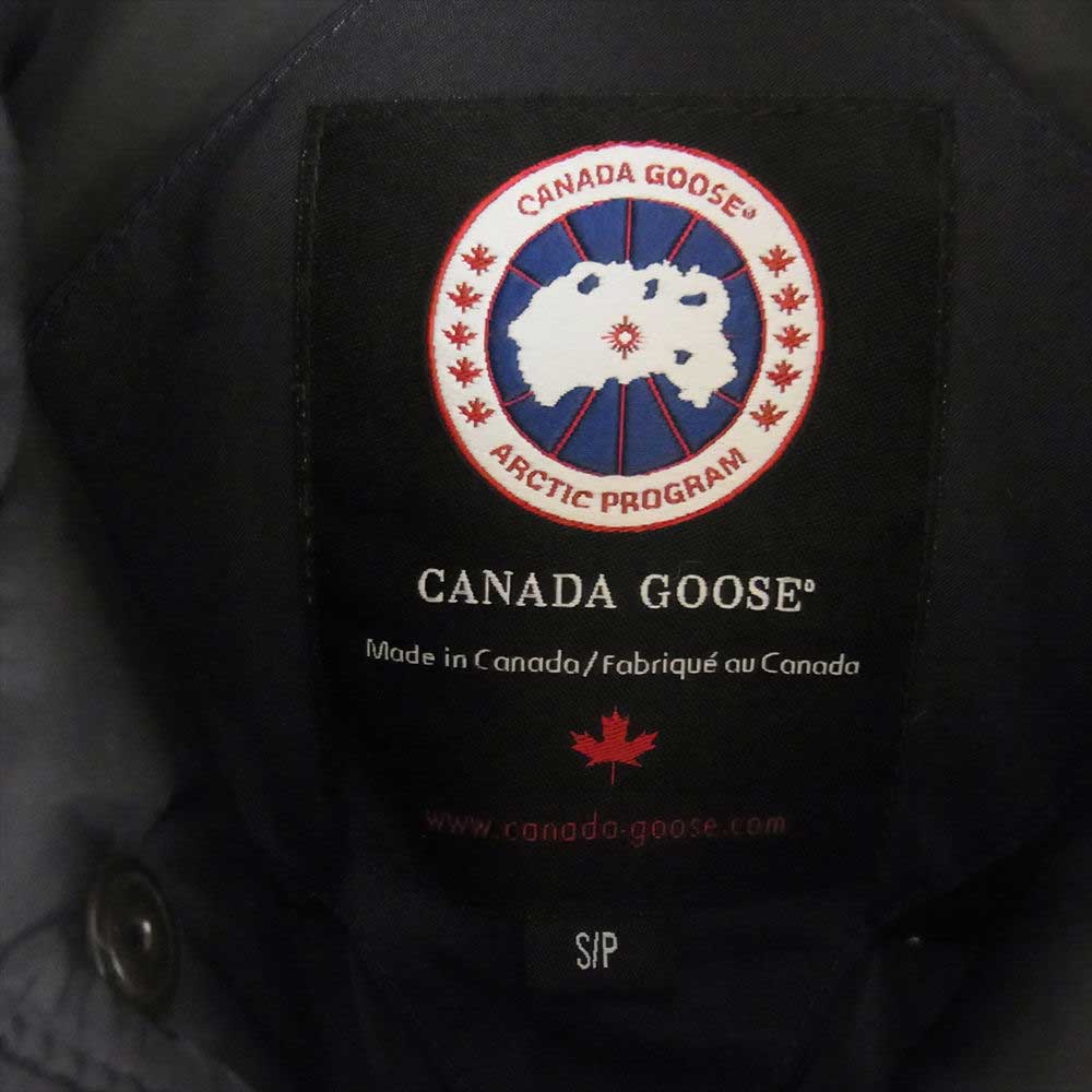 CANADA GOOSE カナダグース 3339JMD 国内正規品 グリフィンタグ HUDSON ハドソン ダウン ベスト ネイビー ネイビー系 S【中古】