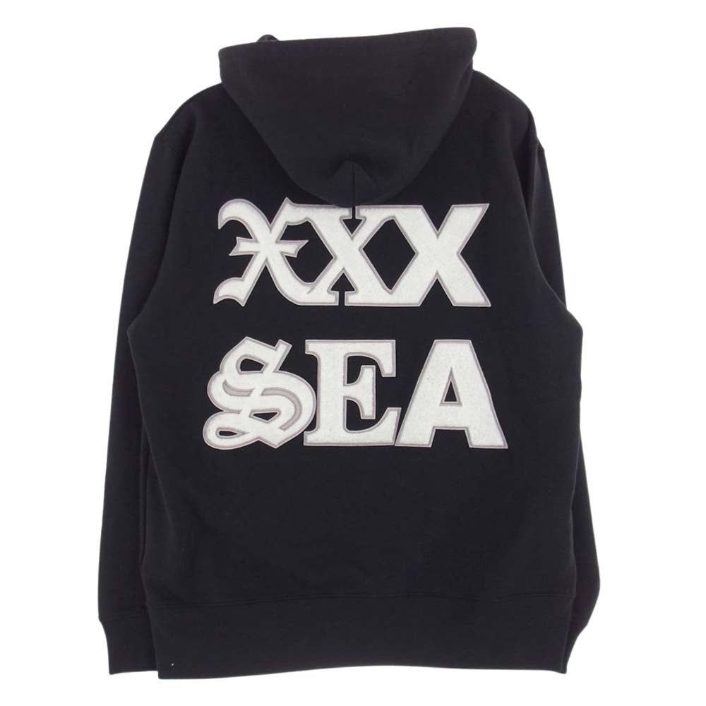 WIND AND SEA ウィンダンシー WDS-C-GOD-23-Q3-09 God selection XXX ゴッドセレクション Hoodie フーディー プルオーバ― パーカー ブラック系 S【新古品】【未使用】【中古】