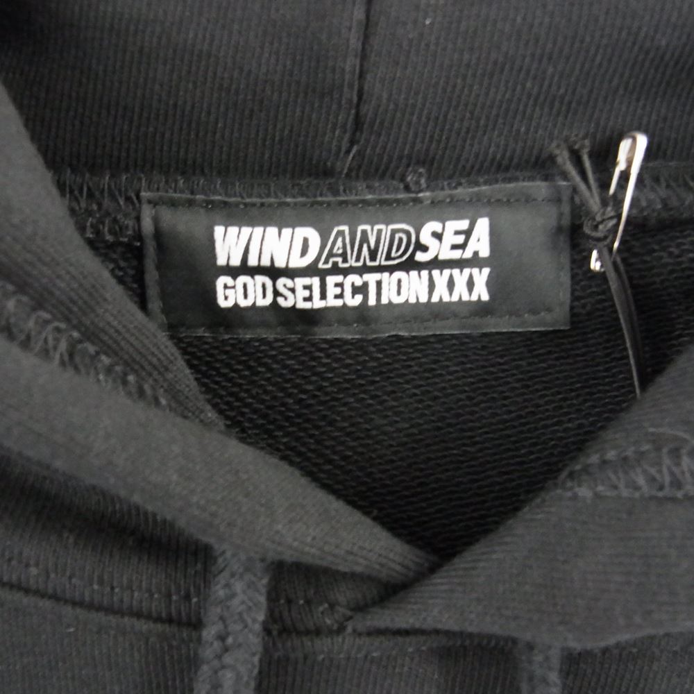 WIND AND SEA ウィンダンシー WDS-C-GOD-23-Q3-09 God selection XXX ゴッドセレクション Hoodie フーディー プルオーバ― パーカー ブラック系 S【新古品】【未使用】【中古】