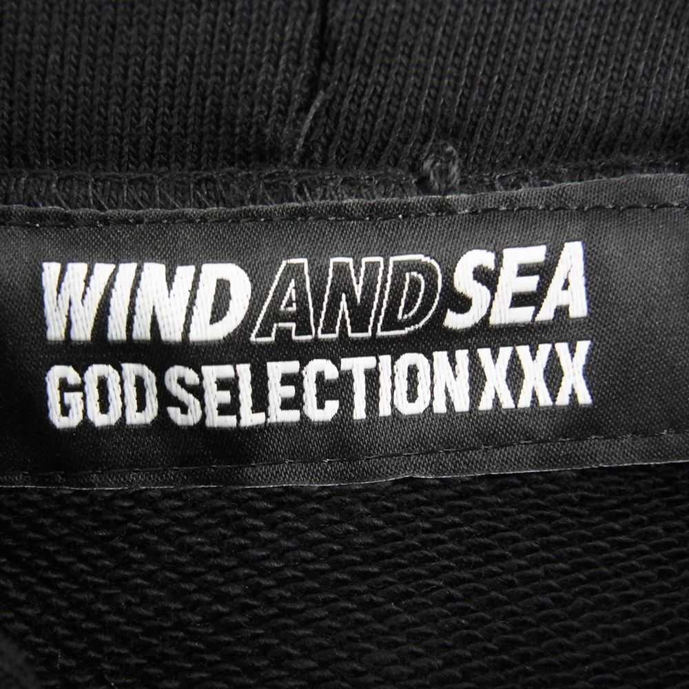 WIND AND SEA ウィンダンシー WDS-C-GOD-23-Q3-09 God selection XXX ゴッドセレクション Hoodie フーディー プルオーバ― パーカー ブラック系 S【新古品】【未使用】【中古】