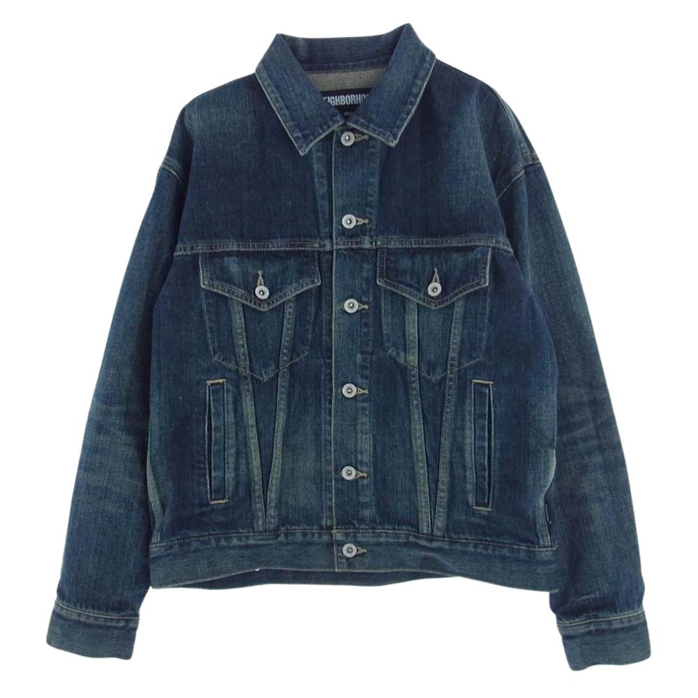 NEIGHBORHOOD ネイバーフッド 231XBNH-JKM02 WASHED DENIM TYPE-4 JACKET ウォッシュド デニム 4th ジャケット インディゴブルー系 S【新古品】【未使用】【中古】