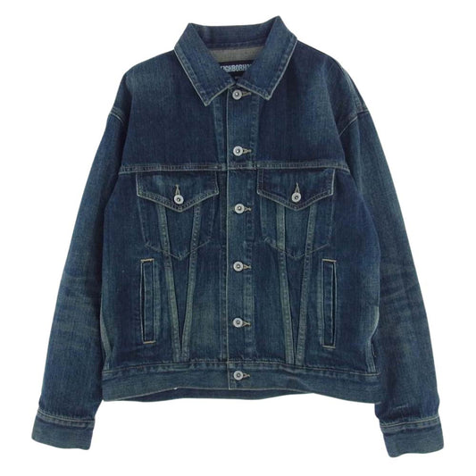 NEIGHBORHOOD ネイバーフッド 231XBNH-JKM02 WASHED DENIM TYPE-4 JACKET ウォッシュド デニム 4th ジャケット インディゴブルー系 S【新古品】【未使用】【中古】