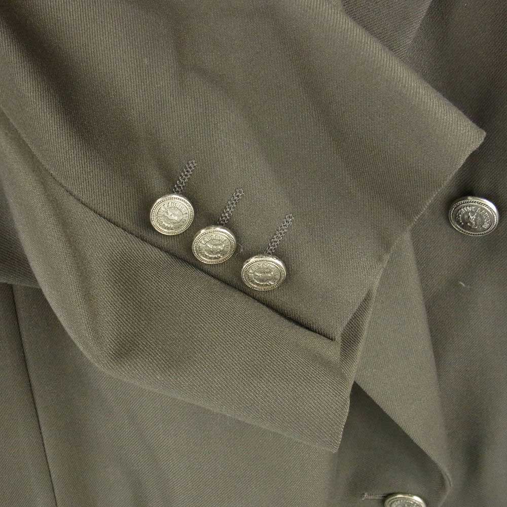 YVES SAINT LAURENT イヴサンローラン ネーム刺繍入り ダブル テーラード ジャケット 160 C94-W84-T165 AB4【中古】