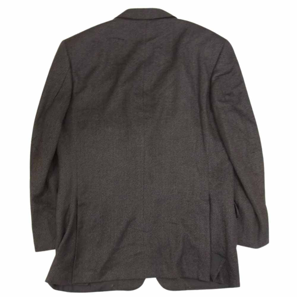 Aquascutum アクアスキュータム ヘリンボーン 2B テーラード ジャケット グレー系 100AB7【中古】