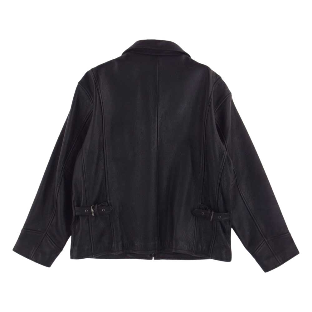 Eddie Bauer エディー・バウアー レザー ブルゾン ジャケット ブラック系 S【中古】