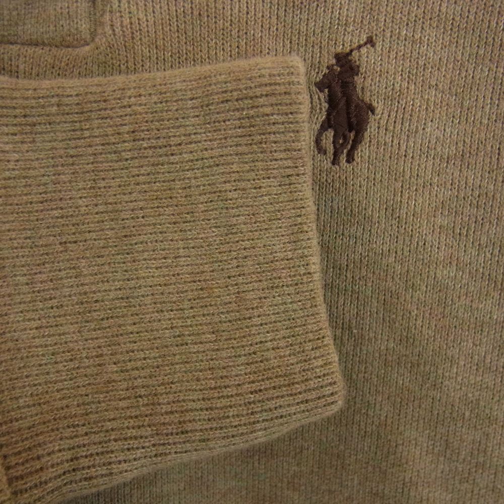 POLO RALPH LAUREN ポロ・ラルフローレン ショールカラー プルオーバー スウェット ブラウン系 XS【中古】
