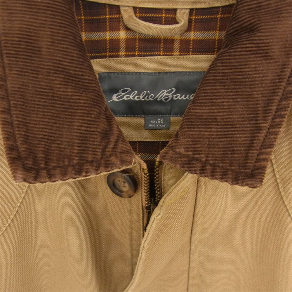 Eddie Bauer エディー・バウアー コットンダック ワーク ジャケット ブラウン系 XS【中古】