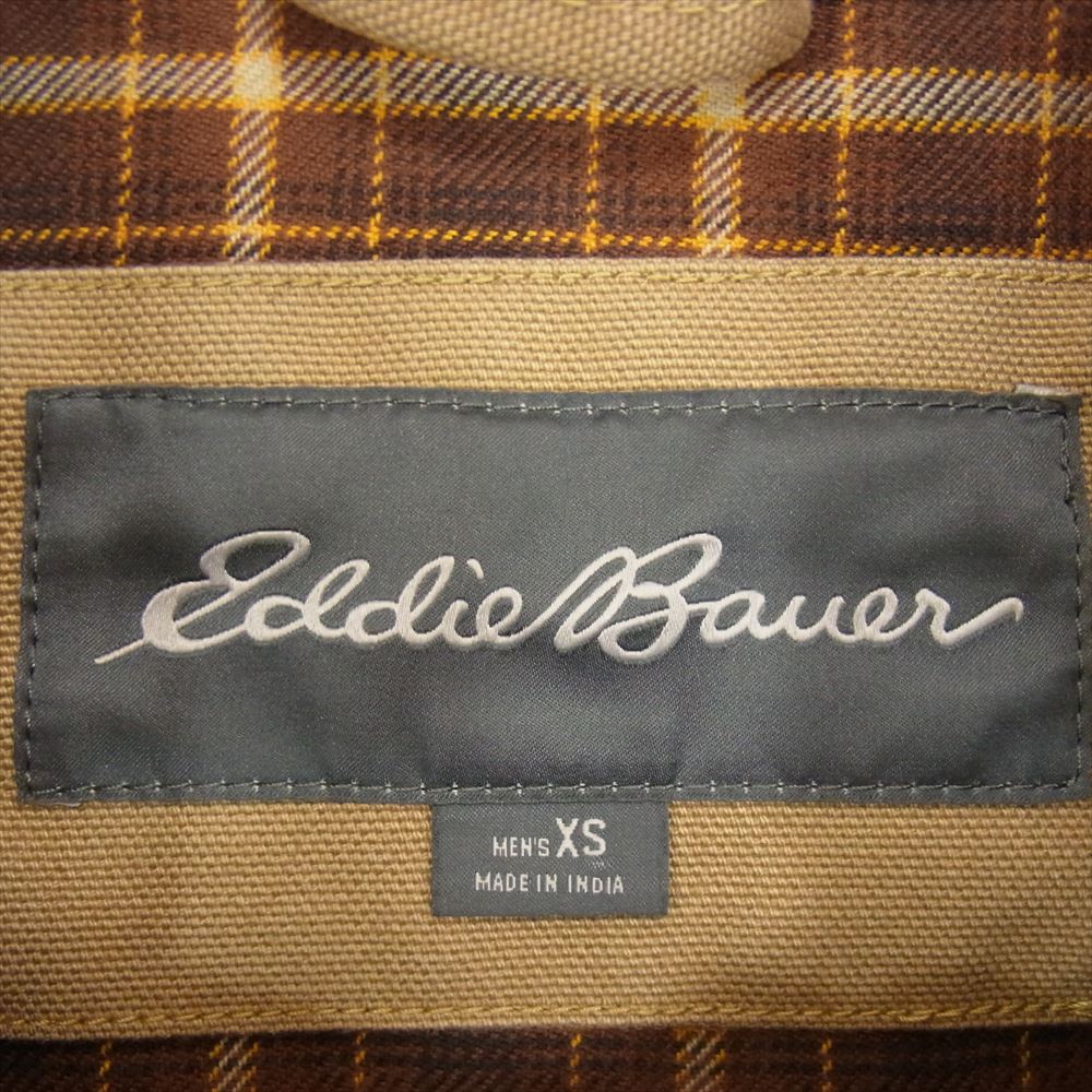 Eddie Bauer エディー・バウアー コットンダック ワーク ジャケット ブラウン系 XS【中古】