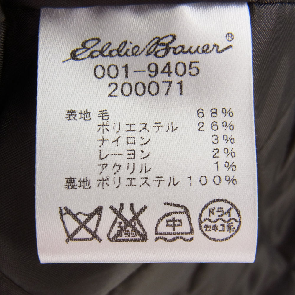 Eddie Bauer エディー・バウアー ツイード くるみボタン Thermore サーモアライナー ハンティング テーラード ジャケット ブラウン系 XS【中古】