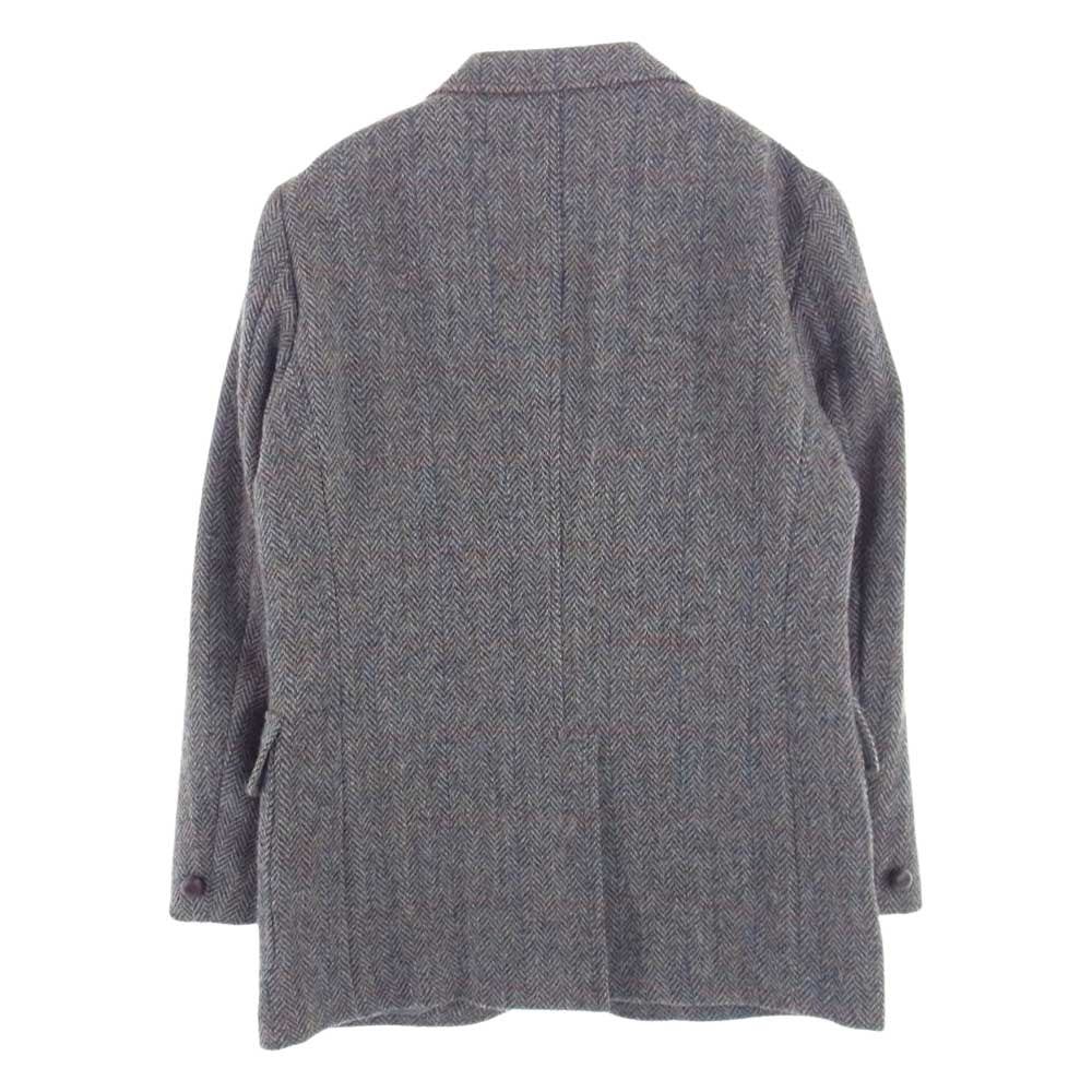 Eddie Bauer エディー・バウアー ハリスツイード くるみボタン テーラード ジャケット グレー系 XS【中古】