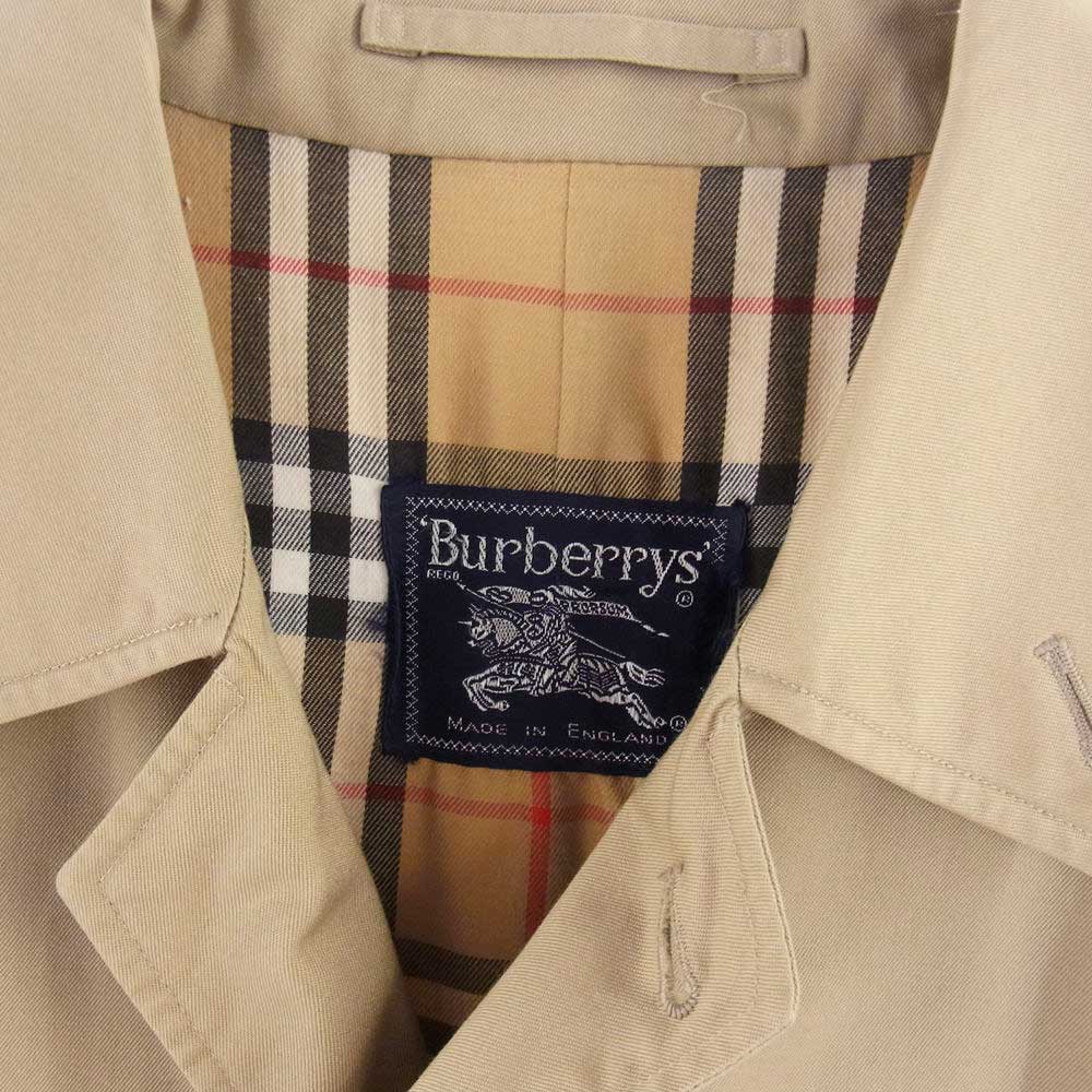 BURBERRY バーバリー 英国製 ステンカラー コート 裏地ノバチェック バルマカーンコート ベージュ ベージュ系 サイズ表記無【中古】