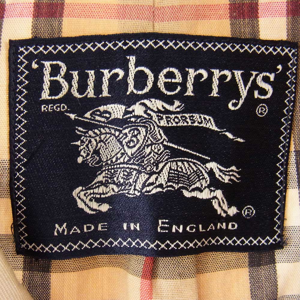BURBERRY バーバリー 英国製 ステンカラー コート 裏地ノバチェック バルマカーンコート ベージュ系 サイズ表記無【中古】