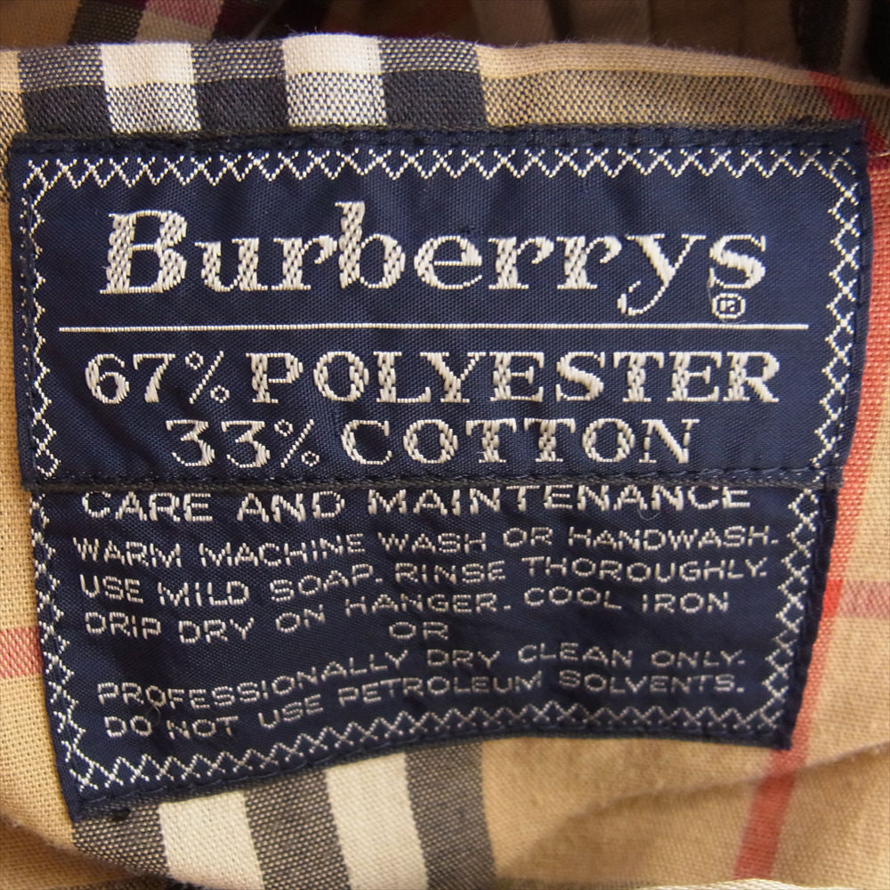 BURBERRY バーバリー 英国製 ステンカラー コート 裏地ノバチェック バルマカーンコート ベージュ系 サイズ表記無【中古】