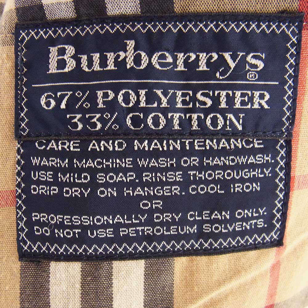 BURBERRY バーバリー 英国製 ステンカラー コート 裏地ノバチェック バルマカーンコート ベージュ系 サイズ表記無【中古】