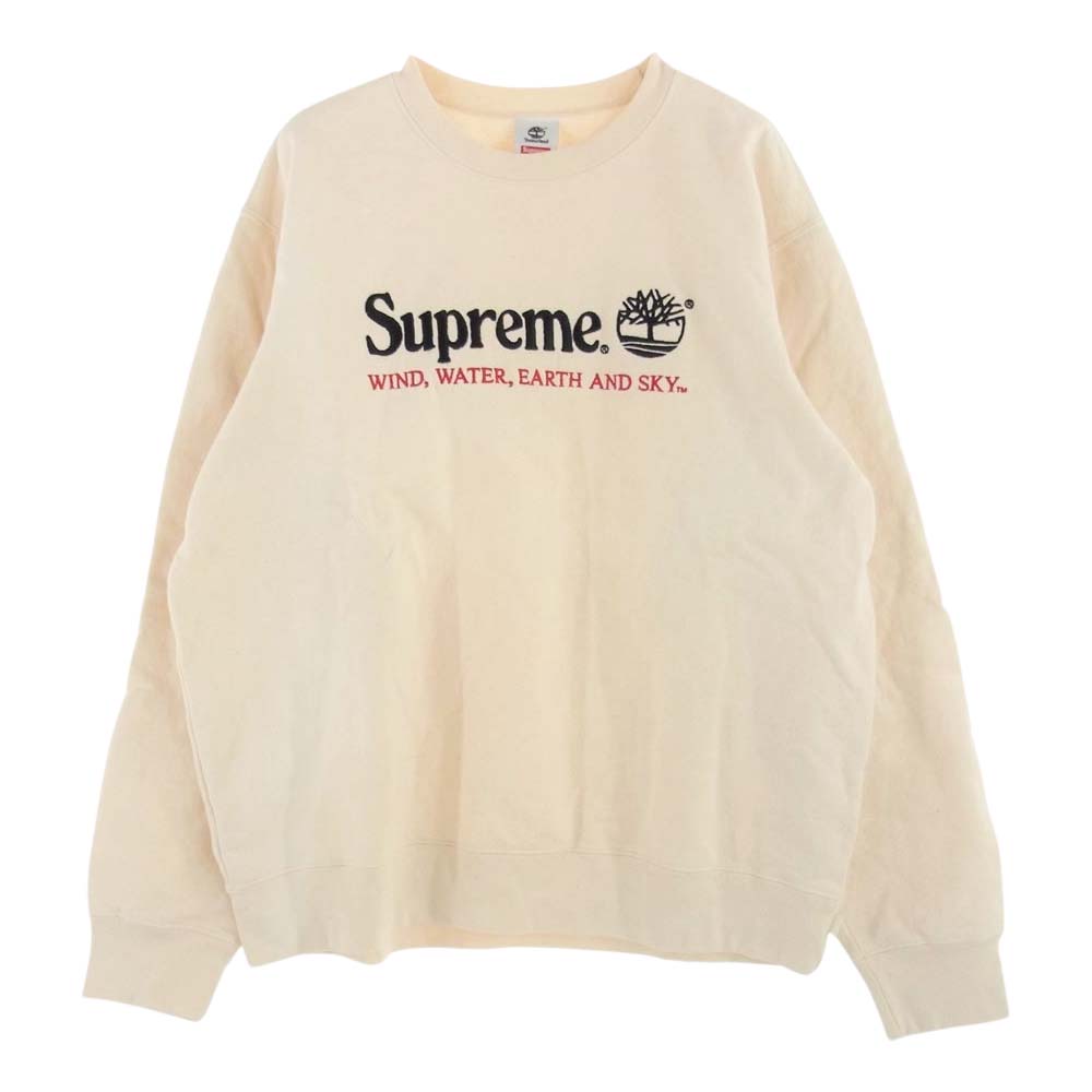 Supreme シュプリーム 20SS Timberland Crewneck ティンバーランド クルーネック スウェット オフホワイト系 L【中古】