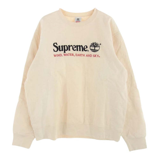 Supreme シュプリーム 20SS Timberland Crewneck ティンバーランド クルーネック スウェット オフホワイト系 L【中古】