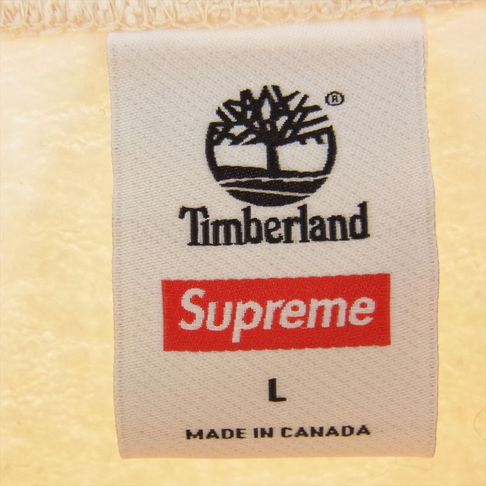 Supreme シュプリーム 20SS Timberland Crewneck ティンバーランド クルーネック スウェット オフホワイト系 L【中古】