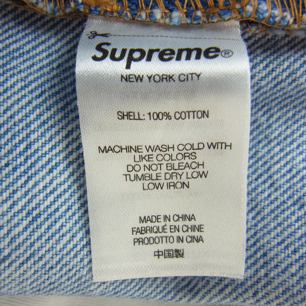 Supreme シュプリーム 22AW Baggy Jean バギー ジーンズ デニム パンツ ライトブルー系 34【中古】