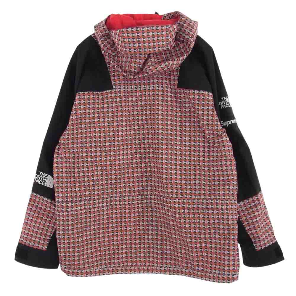 Supreme シュプリーム 21SS THE NORTH FACE ノースフェイス Studded Mountain Light Jacket スタッズ マウンテン ライト ジャケット レッド系 ブラック系 L【中古】