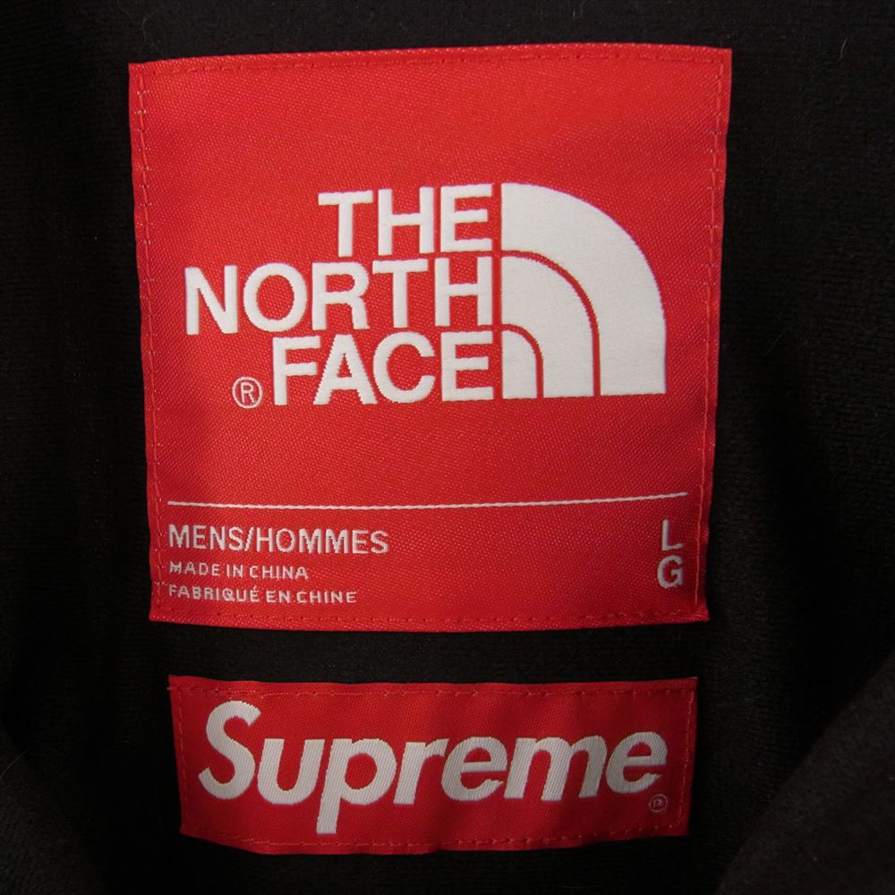 Supreme シュプリーム 21AW THE NORTH FACE ノースフェイス Bleached Denim Print Mountain Jacket ブリーチ デニム マウンテンジャケット パーカー ブルー系 L【中古】