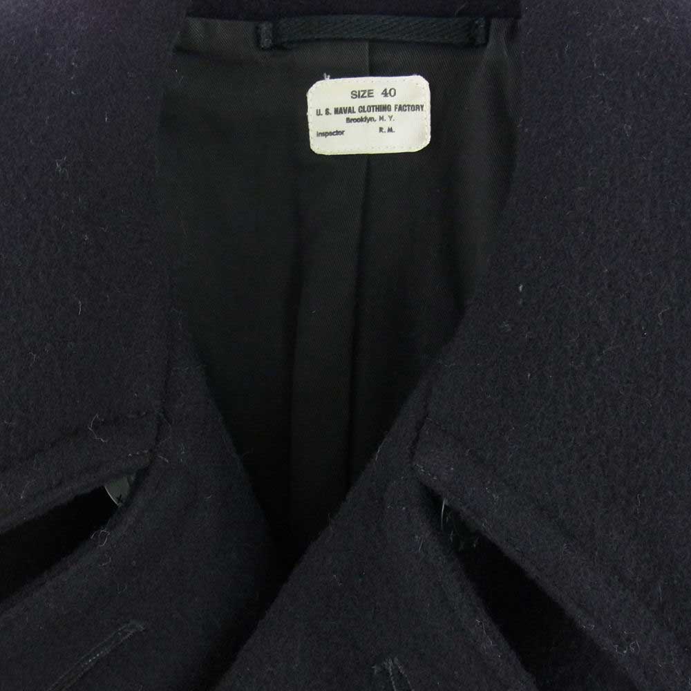 The REAL McCOY'S ザリアルマッコイズ U.S.NAVY PEA COAT ピーコート ダークネイビー系 40【中古】
