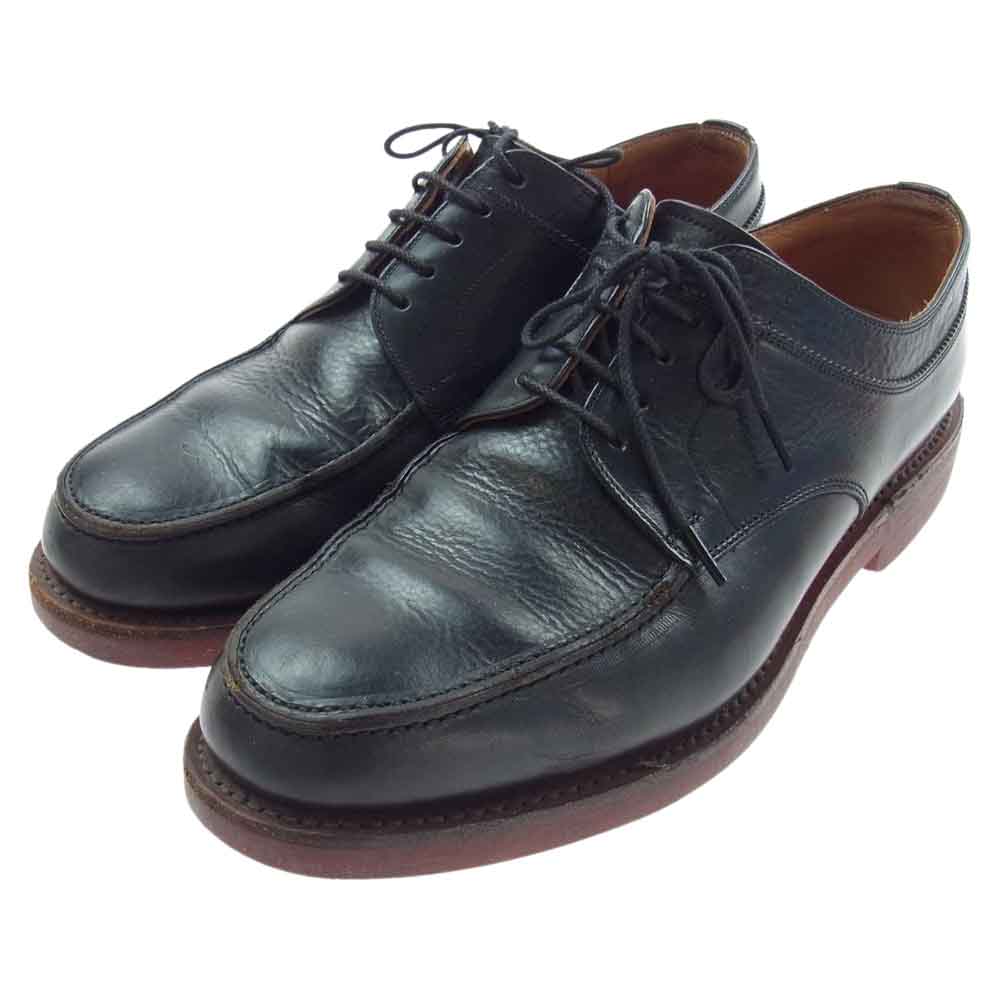 SCOTCH GRAIN スコッチグレイン F-1151 外羽根Uチップ 栃木レザー レザー シューズ 革靴 ブラック系 25【中古】