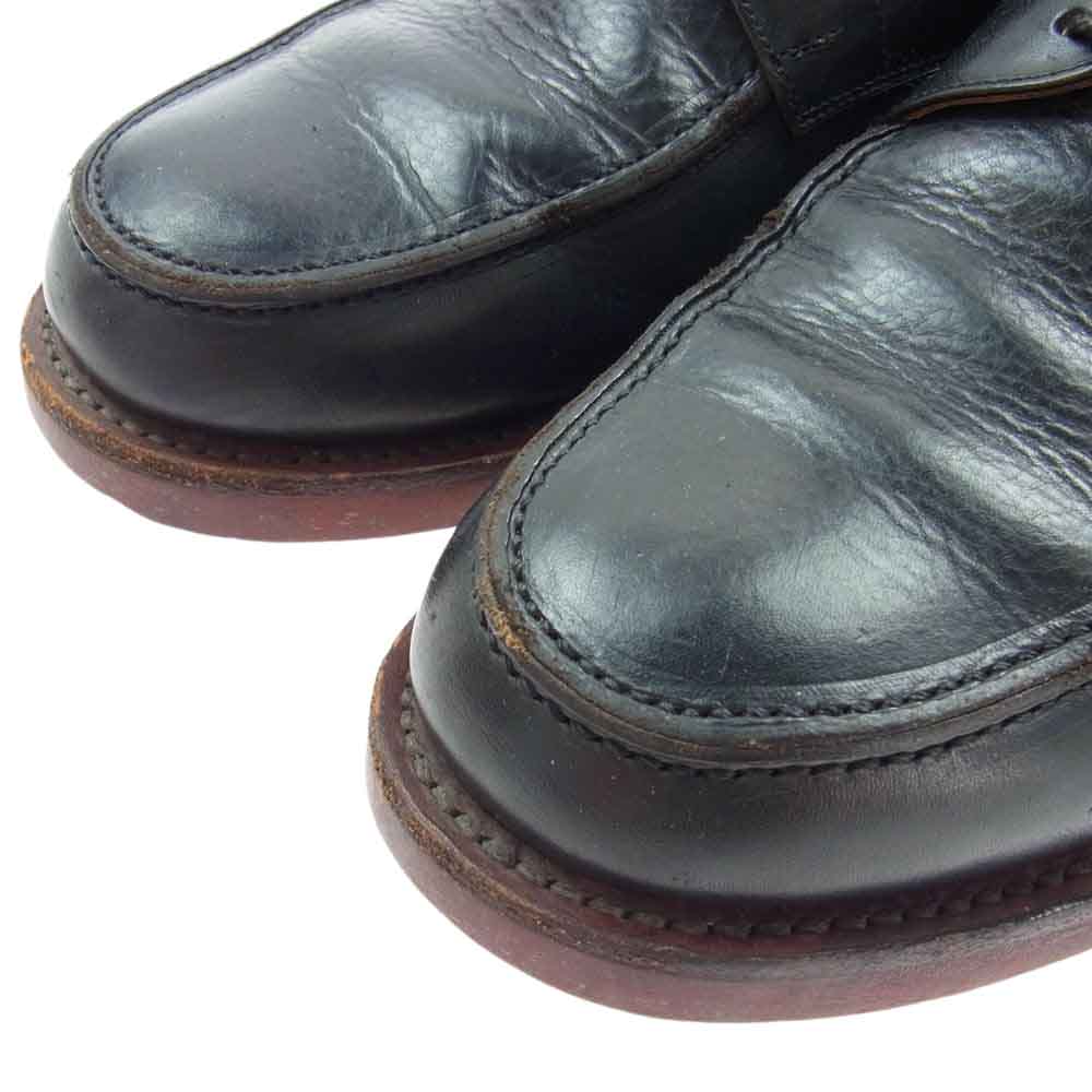 SCOTCH GRAIN スコッチグレイン F-1151 外羽根Uチップ 栃木レザー レザー シューズ 革靴 ブラック系 25【中古】