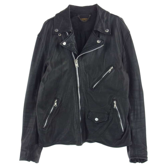 A VONTADE アボンタージ Roadmaster Jacket ロードマスター ジャケット ダブルライダース レザー 牛革 ブラック系 L【中古】