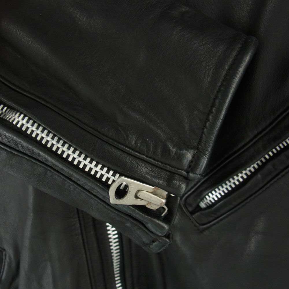 A VONTADE アボンタージ Roadmaster Jacket ロードマスター ジャケット ダブルライダース レザー 牛革 ブラック系 L【中古】