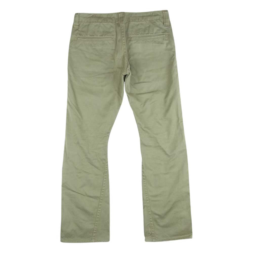 FOB FACTORY エフオービーファクトリー F0242 FUSION TROUSER フュージョントラウザー チノパン 緑がかったグレイッシュベージュ系 M【中古】