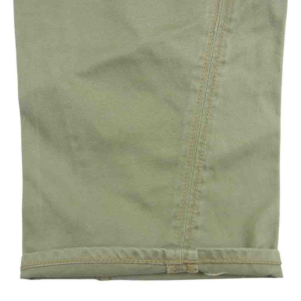 FOB FACTORY エフオービーファクトリー F0242 FUSION TROUSER フュージョントラウザー チノパン 緑がかったグレイッシュベージュ系 M【中古】